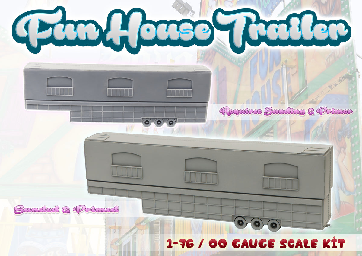 Fairground Fun House - Showmans Ghost Train - Trailer Resin Kit - OO Gauge 1-76