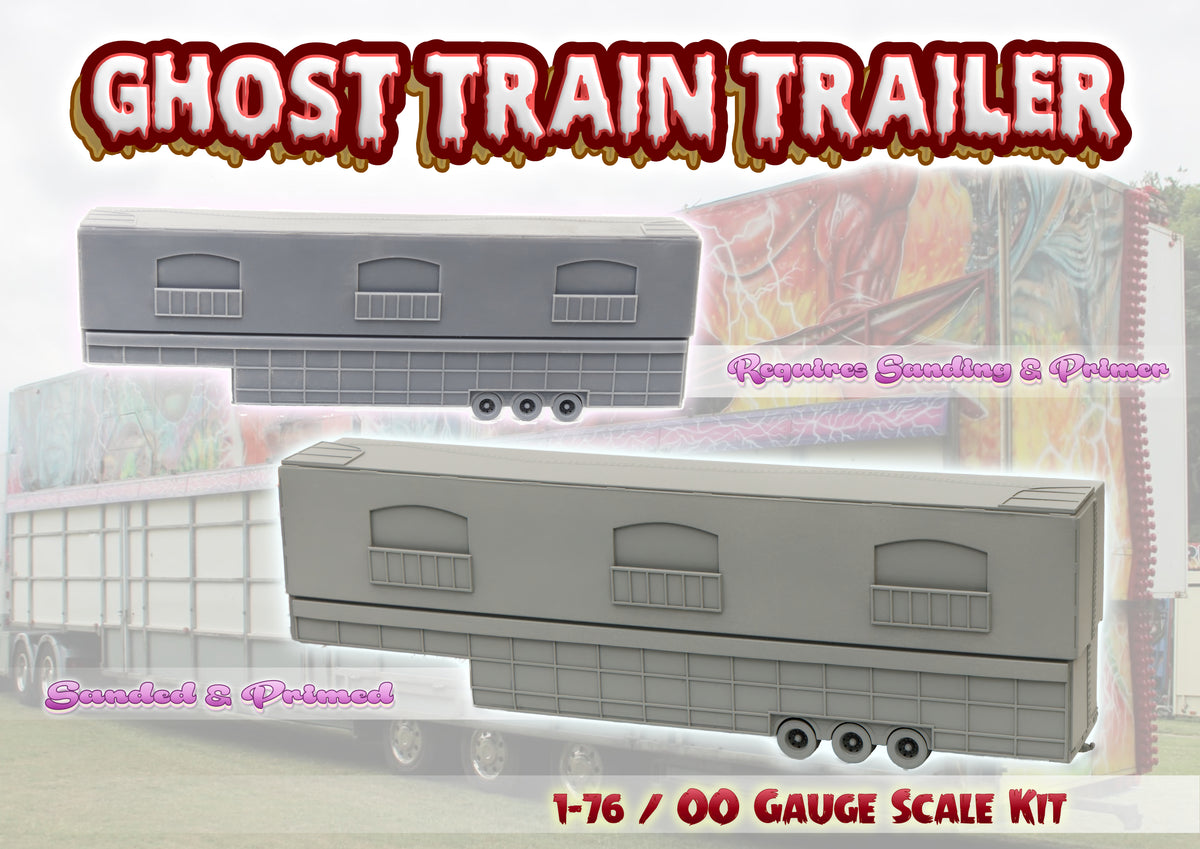 Fairground Fun House - Showmans Ghost Train - Trailer Resin Kit - OO Gauge 1-76