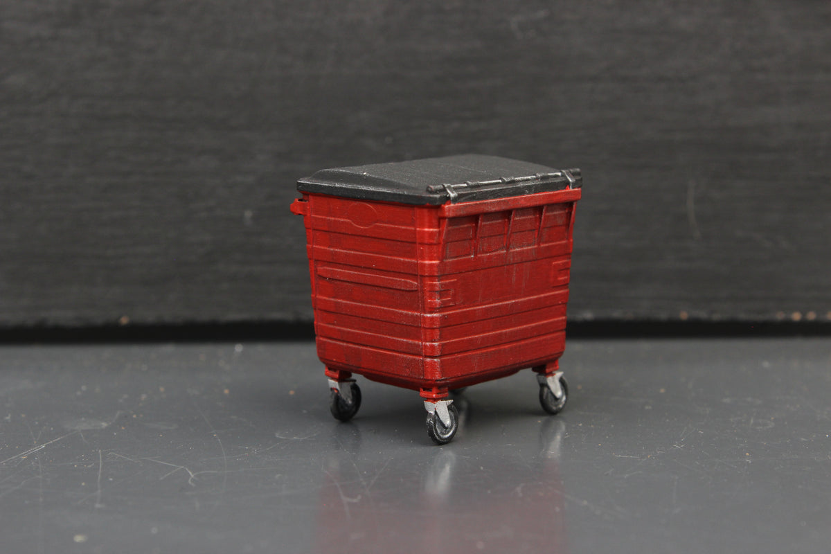 10 Commercial Waste Bins ... 1-76 / OO Gauge Scale