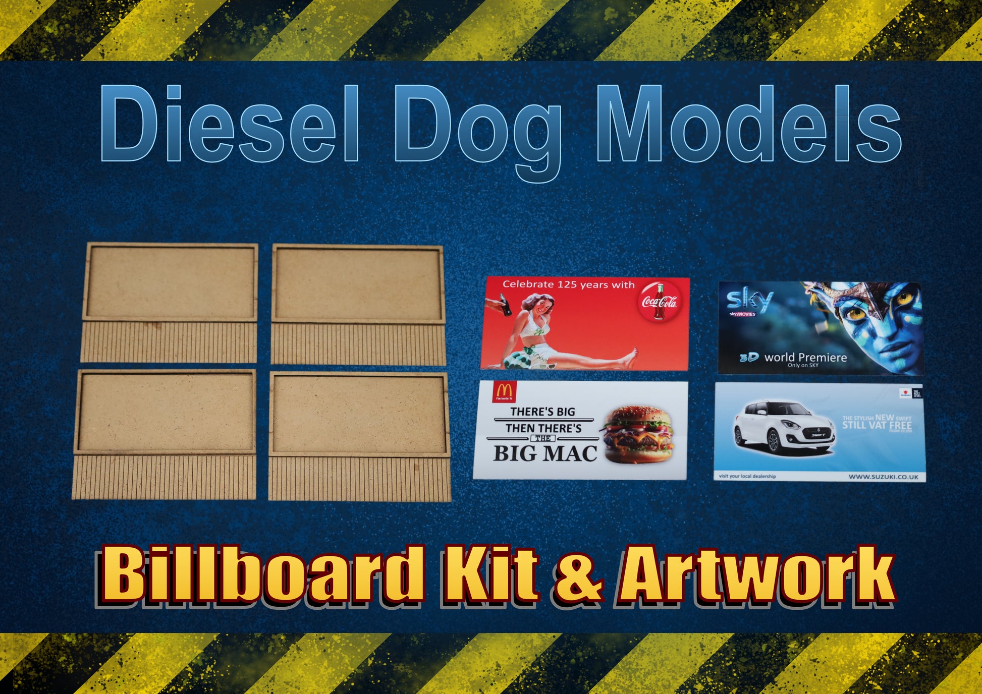 x4 Billboard Kit + Artwork .... 1/76 - OO Gauge Scale