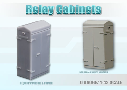 x10 Relay Cabinets - O Gauge - 1-43 Scale -