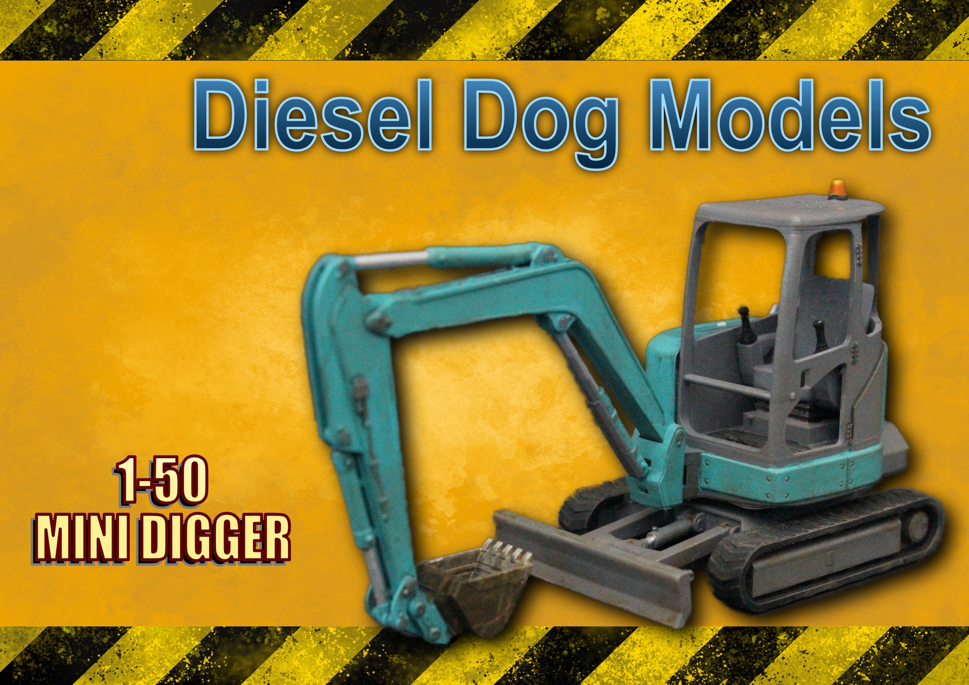 Mini Excavator ... 1/50 - O Gauge Scale