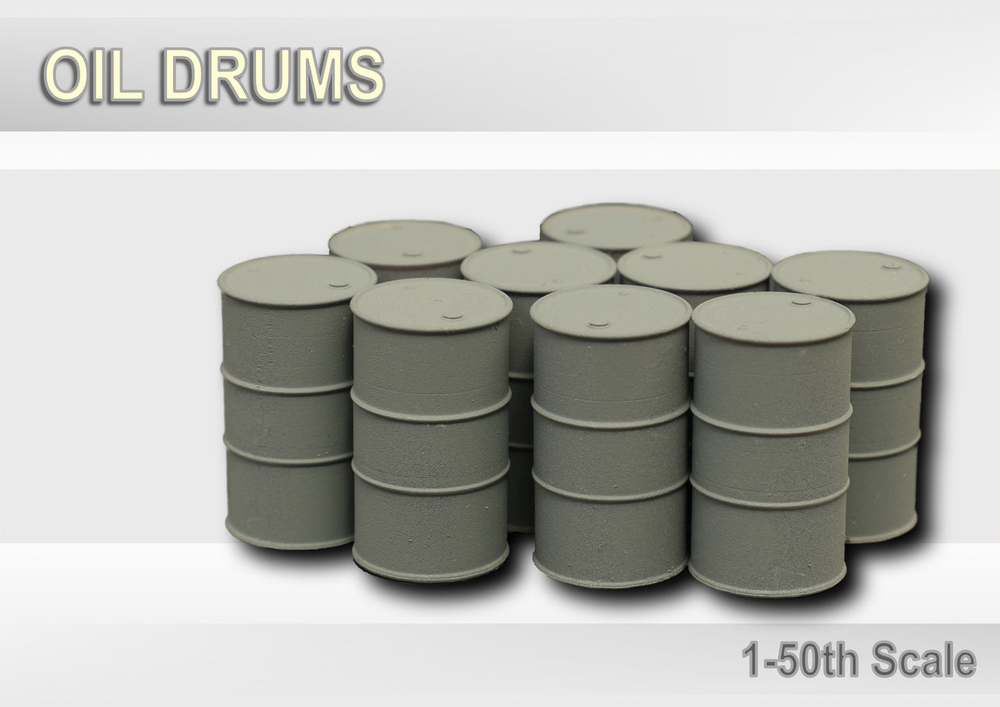 Oil Drums x10 ... 1-50  Scale