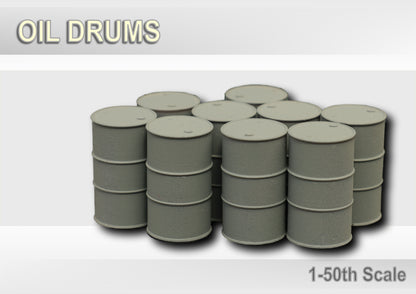 Oil Drums x10 ... 1-50  Scale