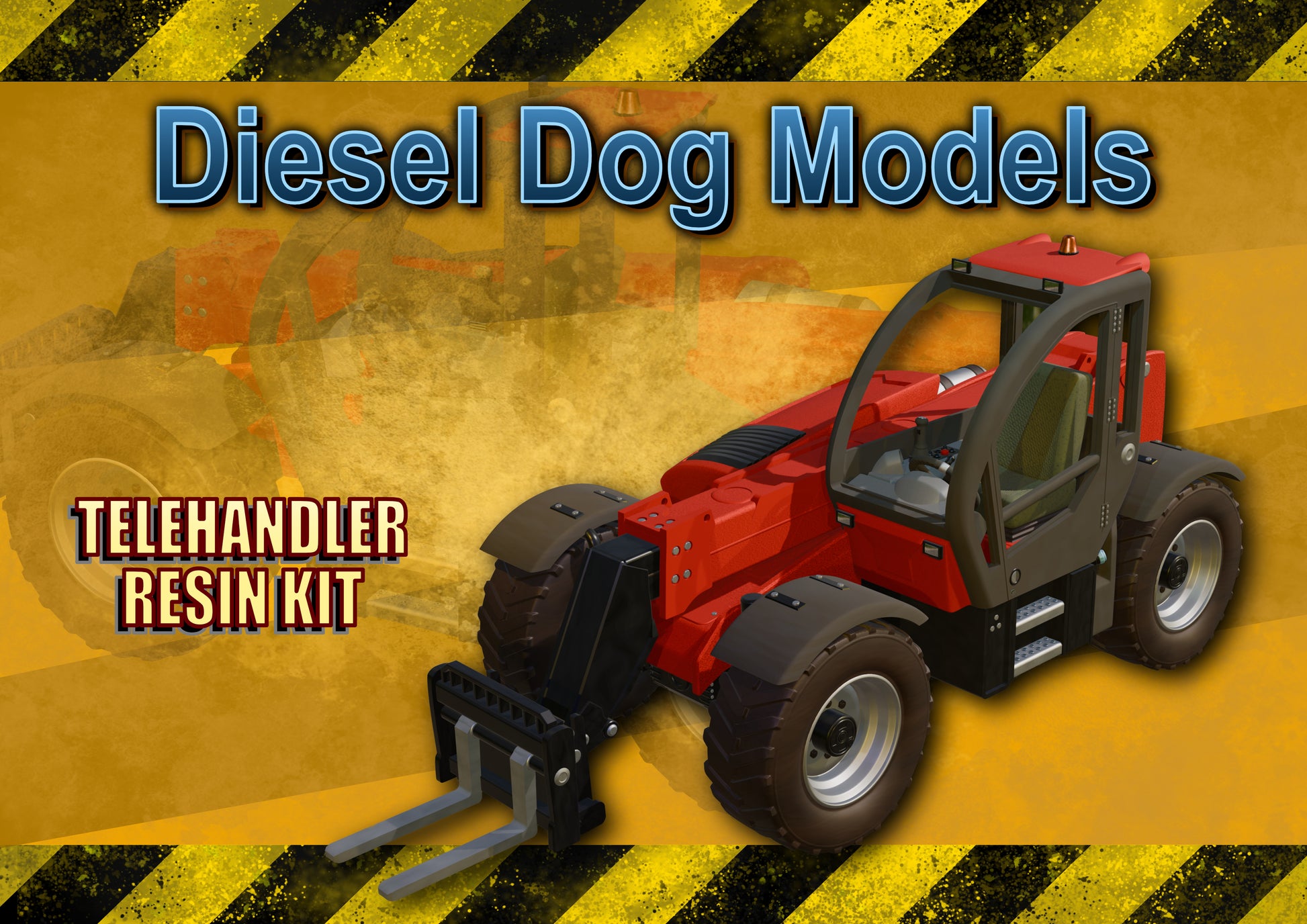 Telehandler Resin Kit....1/50 - O Gauge Scale