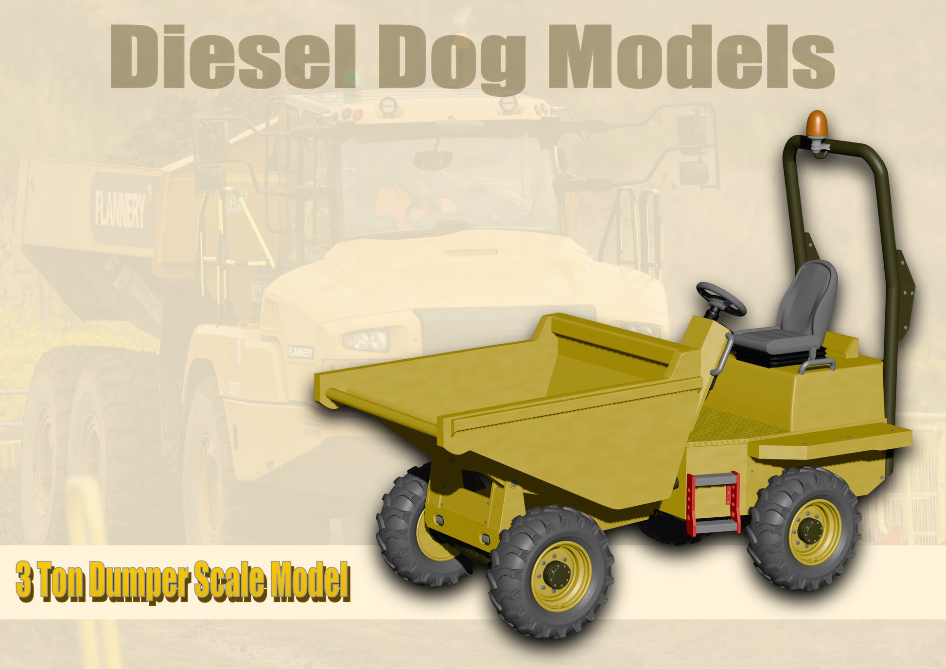 3 Ton Dumper ... 1/50 - O Gauge Scale