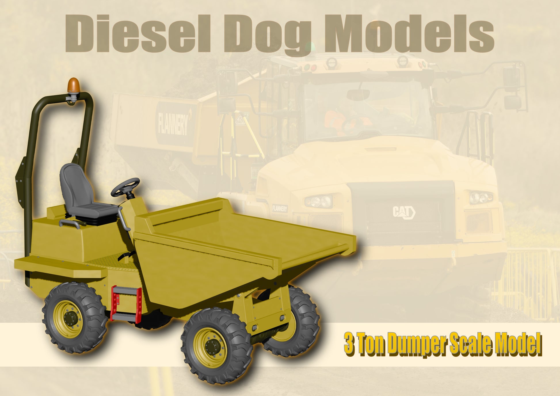 3 Ton Dumper ... 1/50 - O Gauge Scale