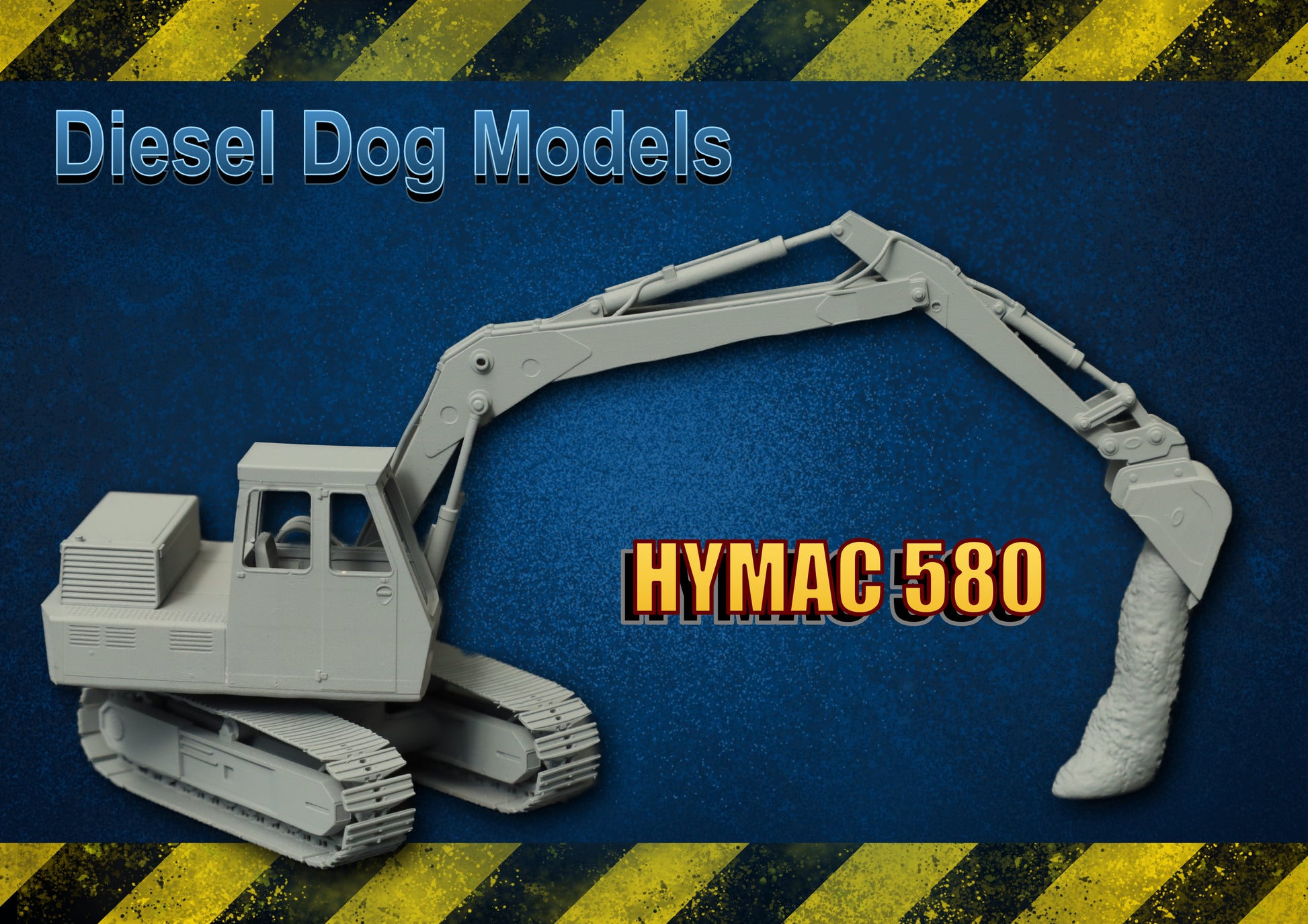 Hymac 580c ... 1-76/ OO Gauge scale