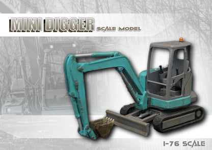 Mini Excavator ... OO Gauge / 1-76 Scale Scale