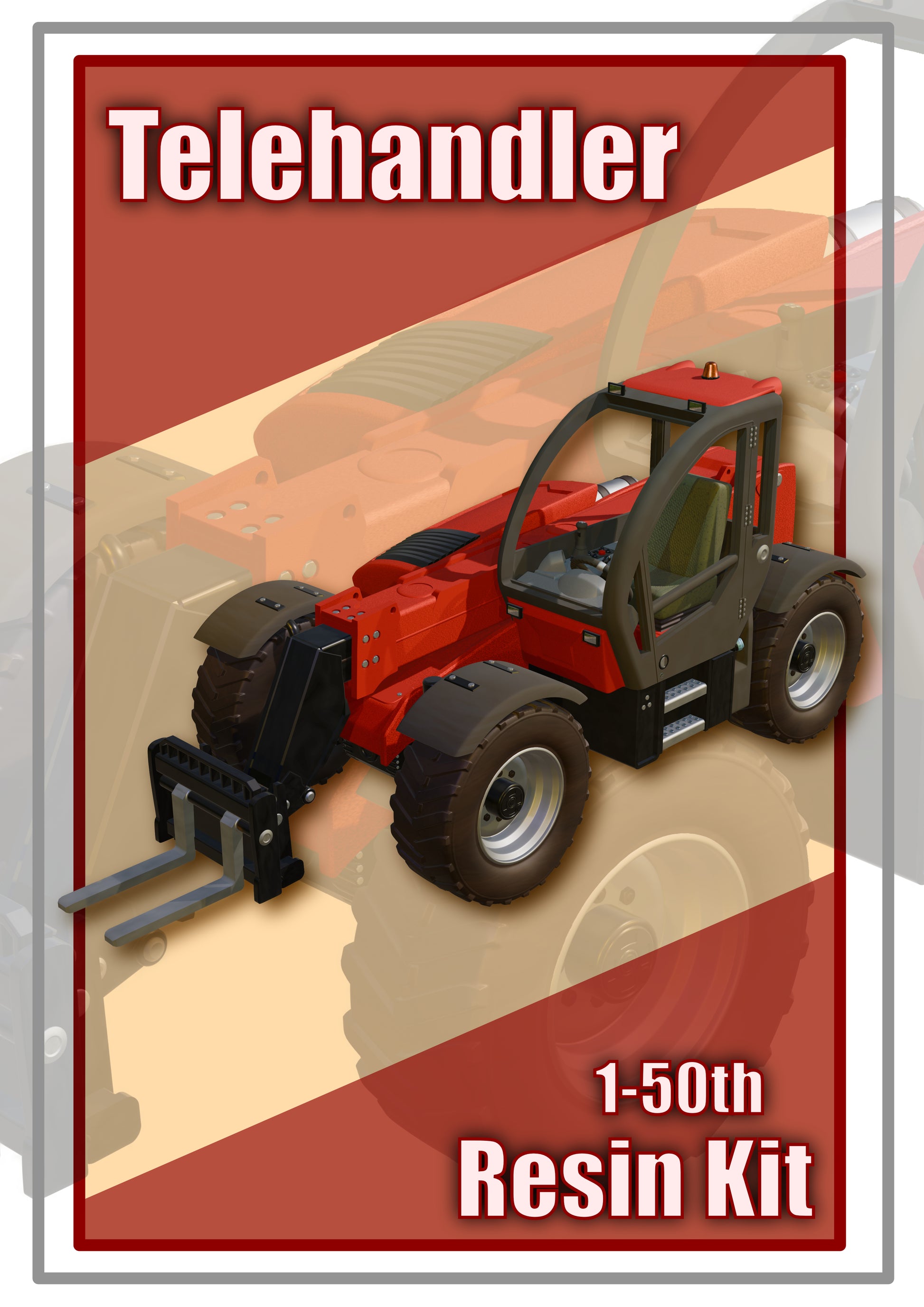 Telehandler Resin Kit....1/50 - O Gauge Scale