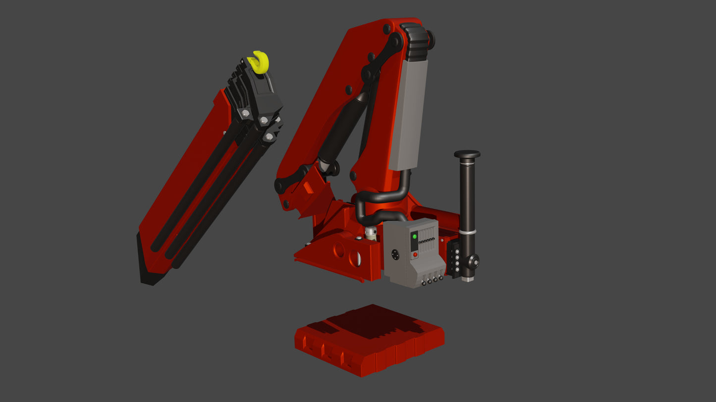 Hiab Palfinger Crane 1/50  Scale