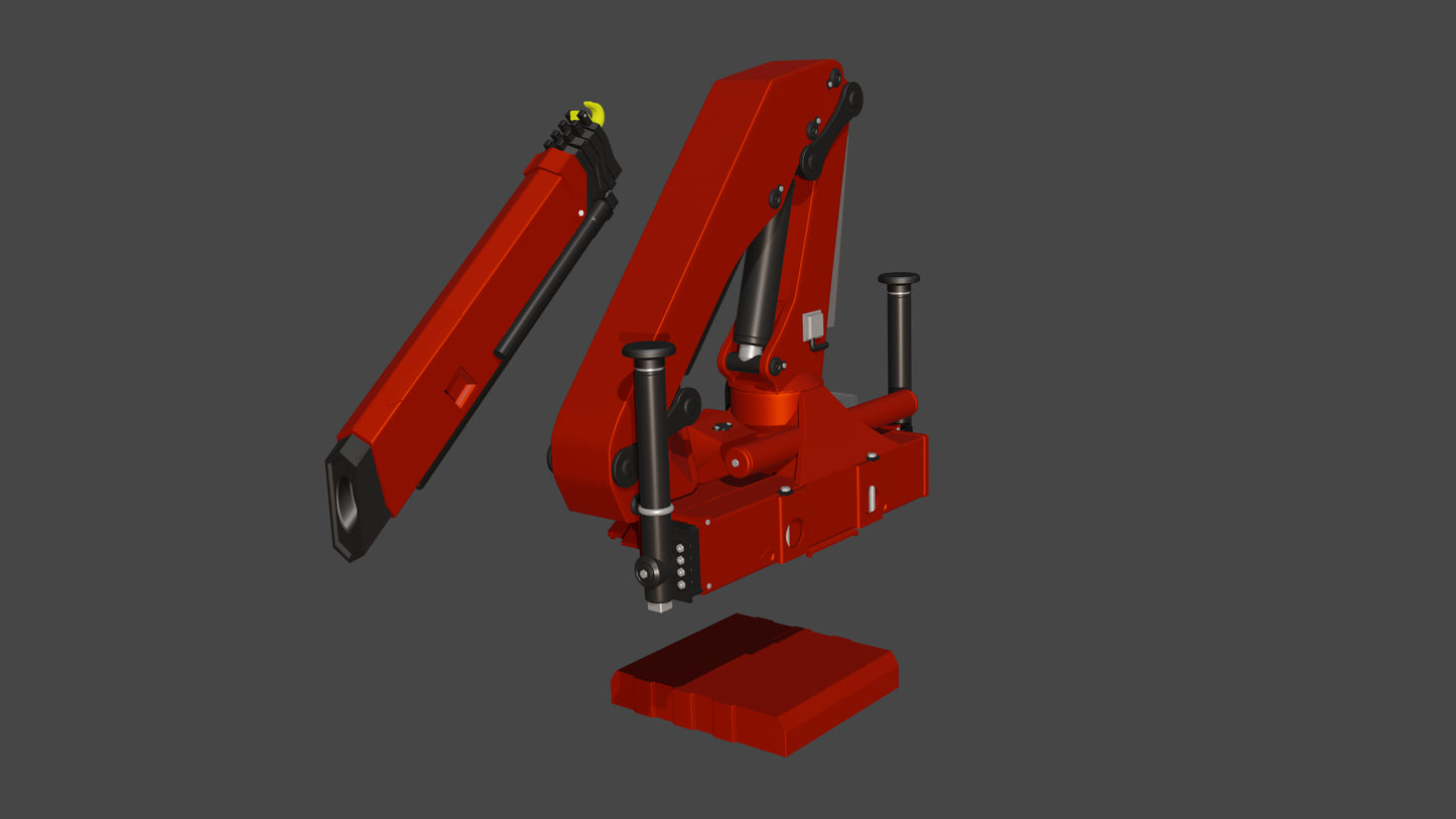 Hiab Palfinger Crane 1/50  Scale