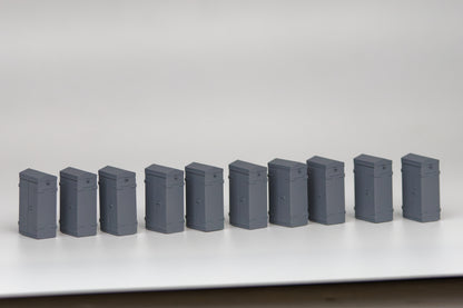 Trackside Relay boxes 10 Pack ... 1-76 / OO Gauge