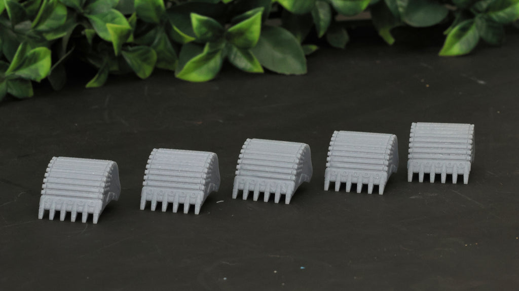 Excavator Buckets 1-76 / OO gauge (Pack Of 5 Buckets)