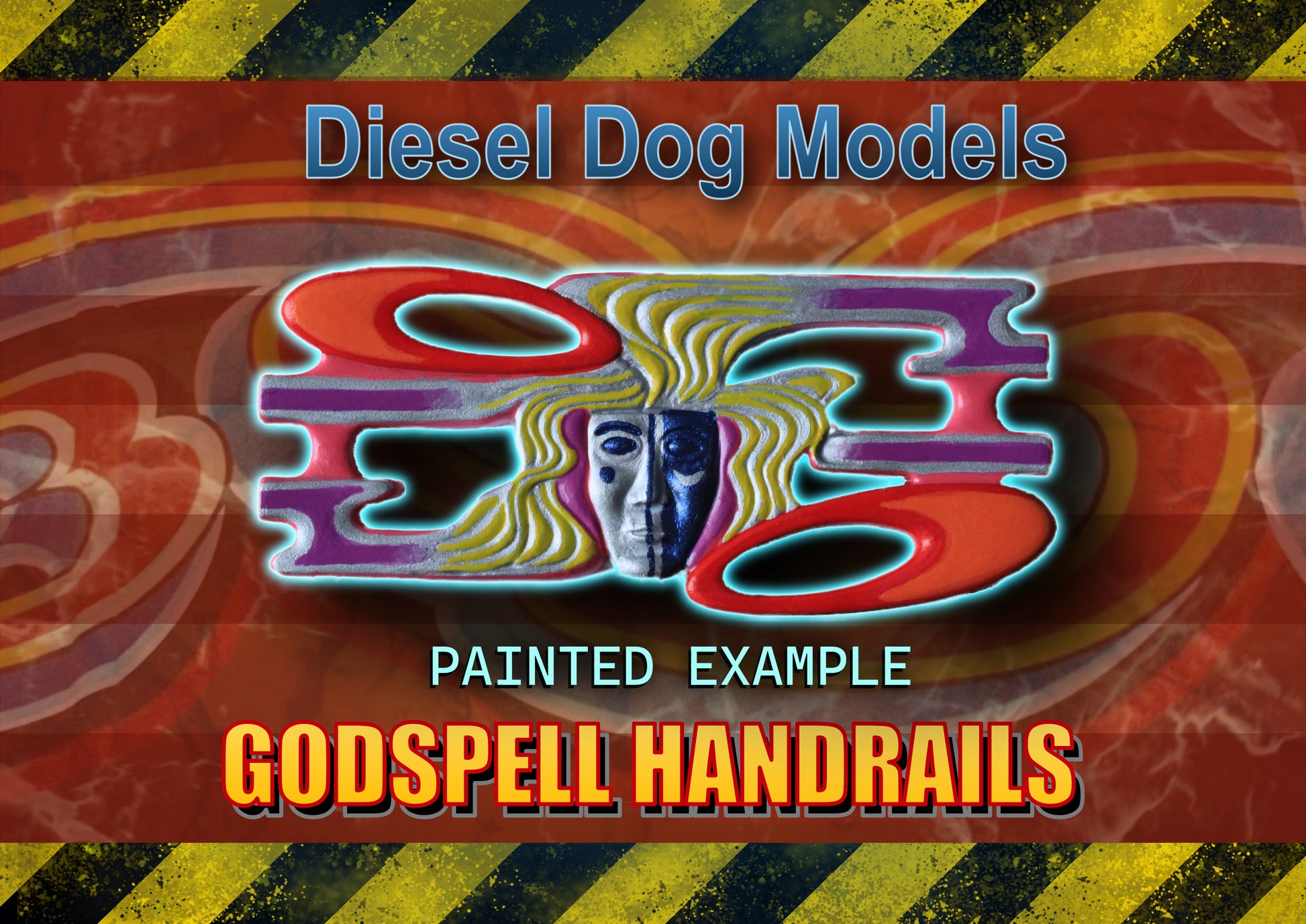 1-24th Godspell Handrail Centres (requires sanding and paint)