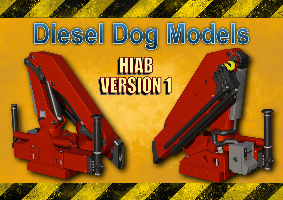 Hiab Palfinger Crane 1/50 - O Gauge Scale – Diesel Dog Models