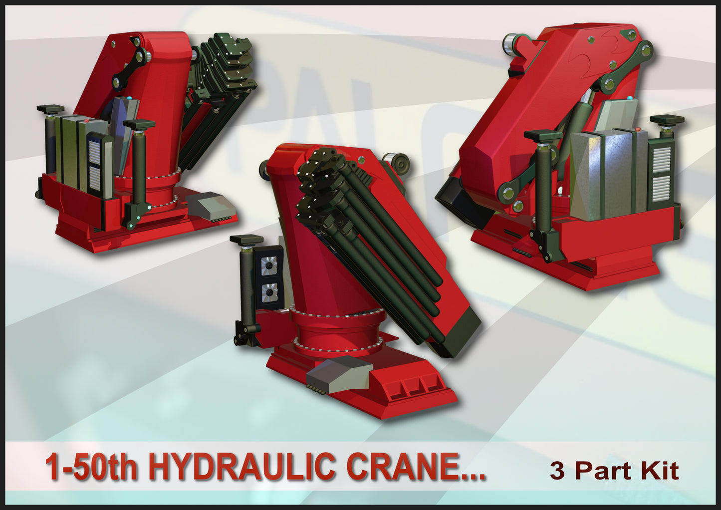Hiab Palfinger Crane ... 1/50  Scale