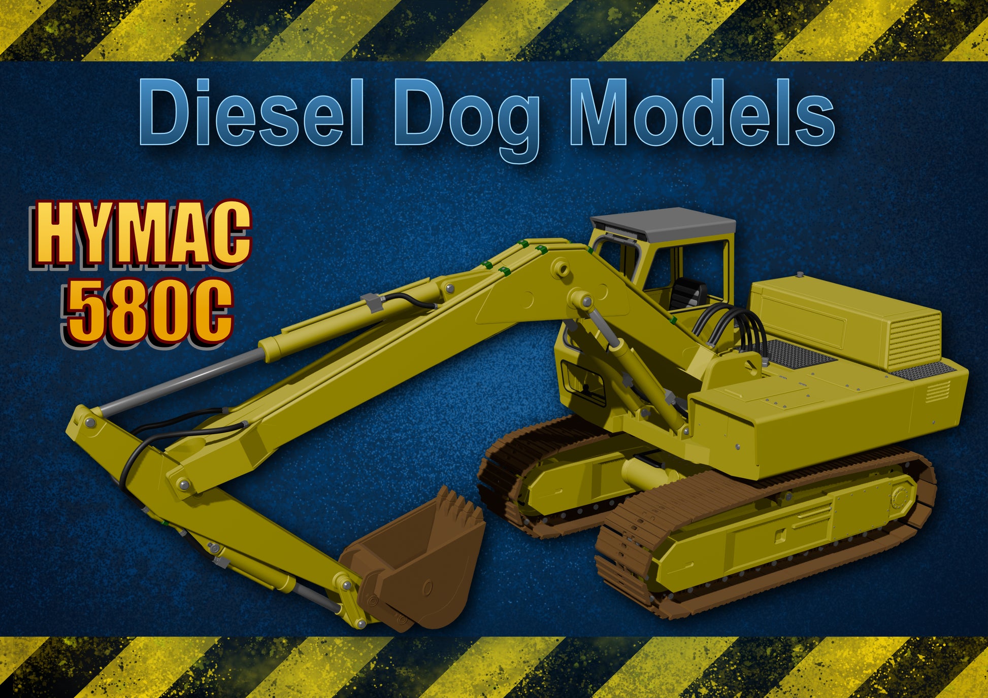Hymac 580c...1-76 scale/ OO Gauge