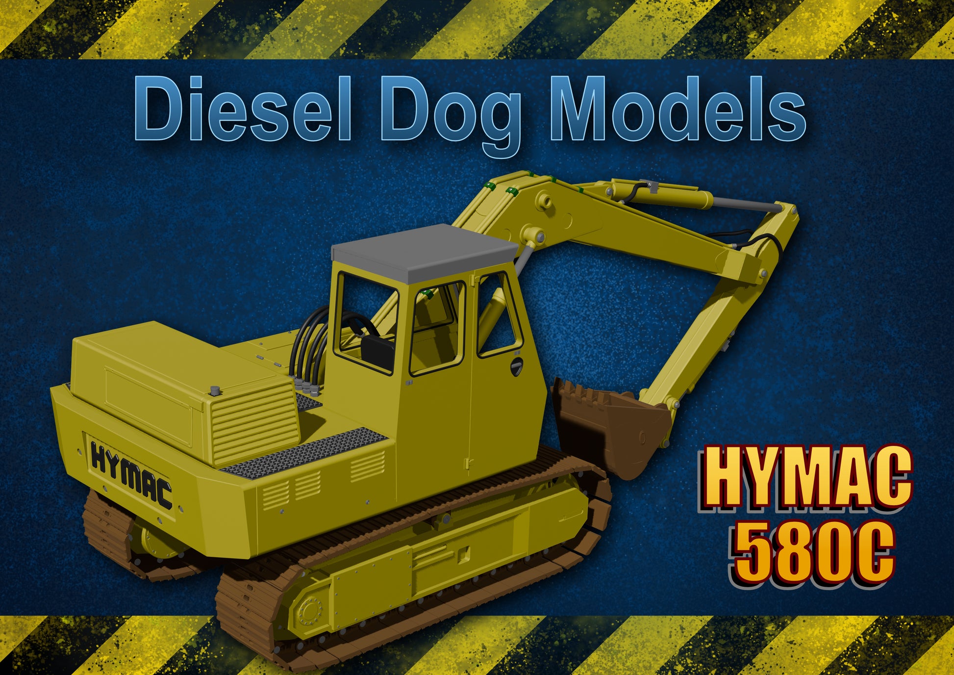 Hymac 580c...1-76 scale/ OO Gauge