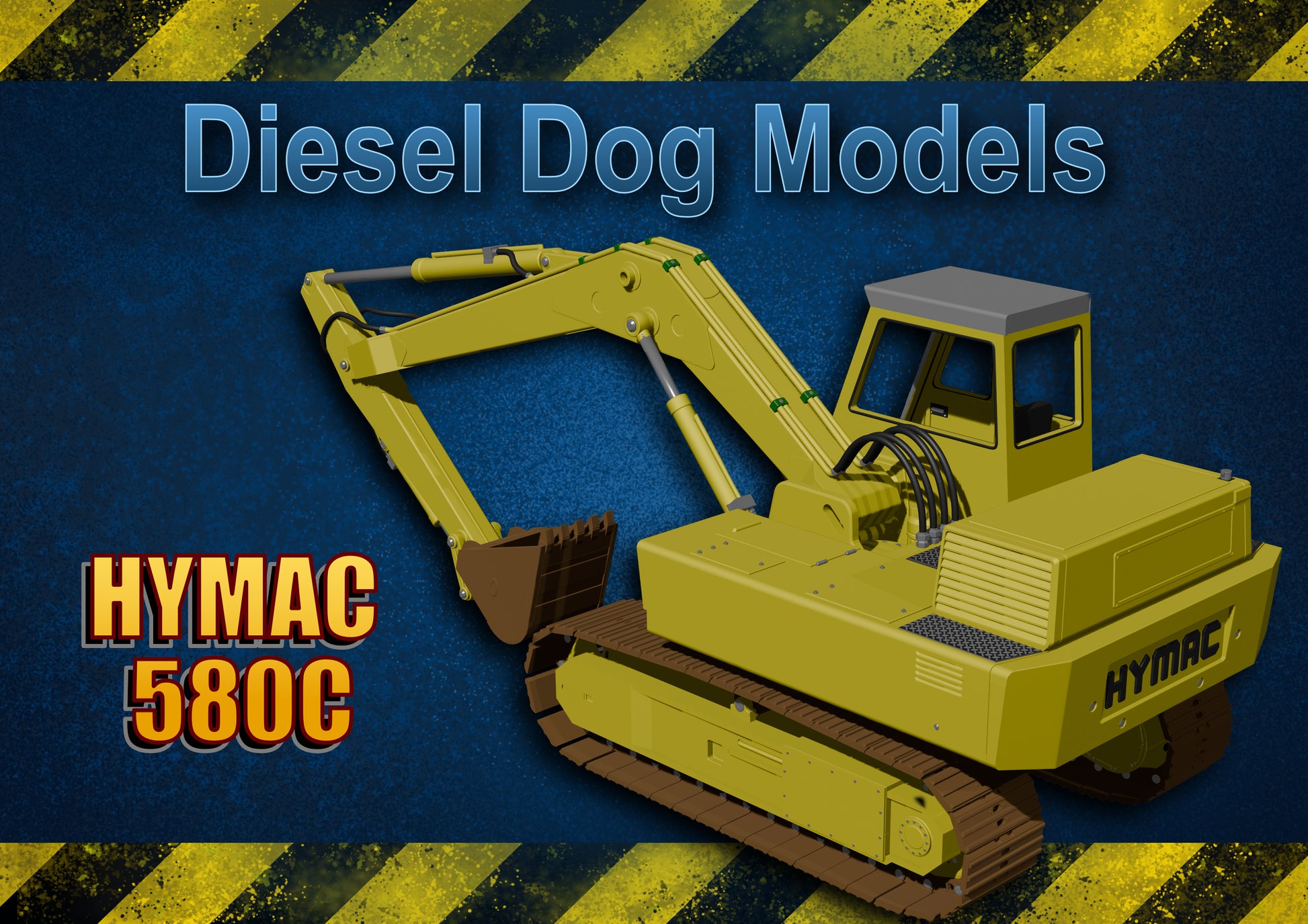 Hymac 580c...1-76 scale/ OO Gauge
