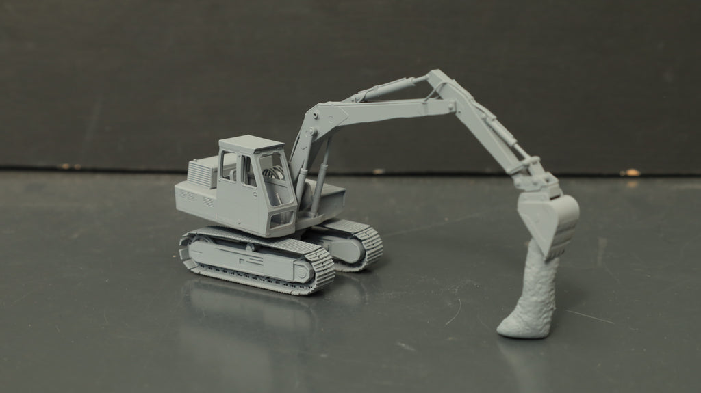 Hymac 580c ... 1-76/ OO Gauge scale