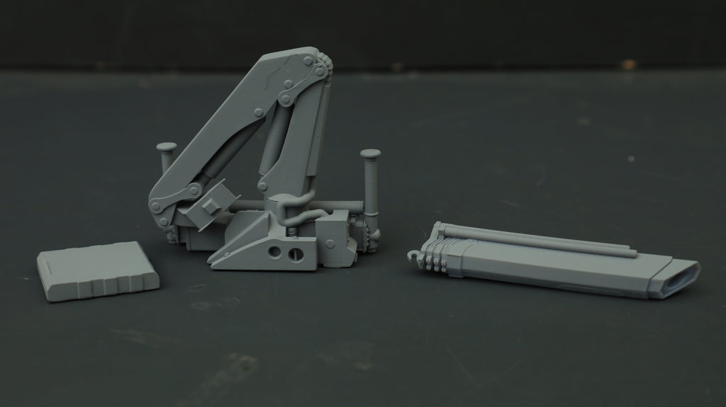 Hiab Palfinger Crane 1/50 - O Gauge Scale