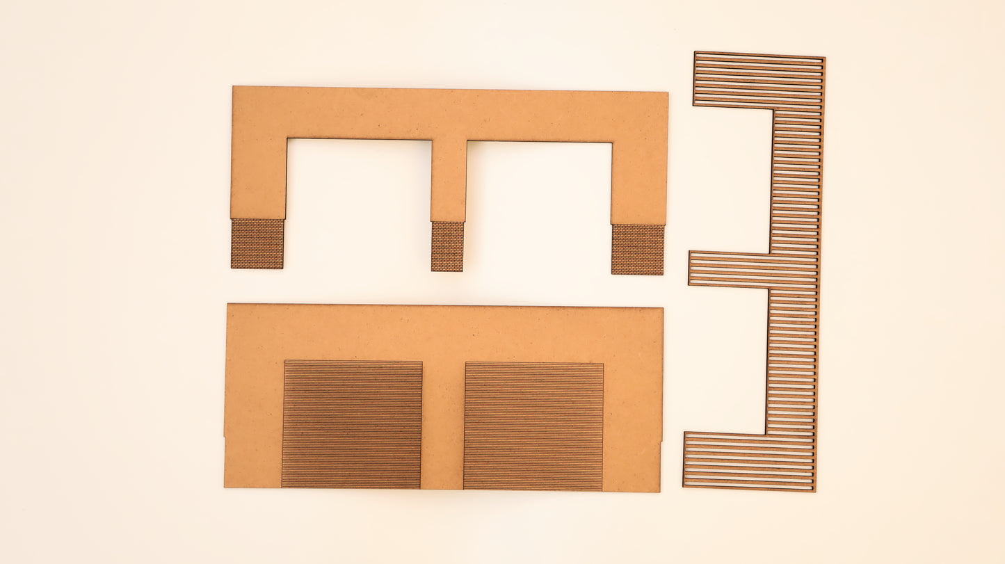 Low Relief Warehouse Kit- 3 Part Kit ... 1/76 - OO Gauge Scale