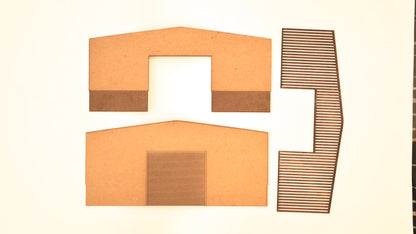 Low Relief Warehouse Kit- 3 Part Kit ... 1/76 - OO Gauge Scale