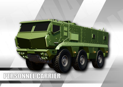 Kamaz Typhoon APC Truck...Requires Sanding & Primer Version- 1-76 /OO Gauge Scale