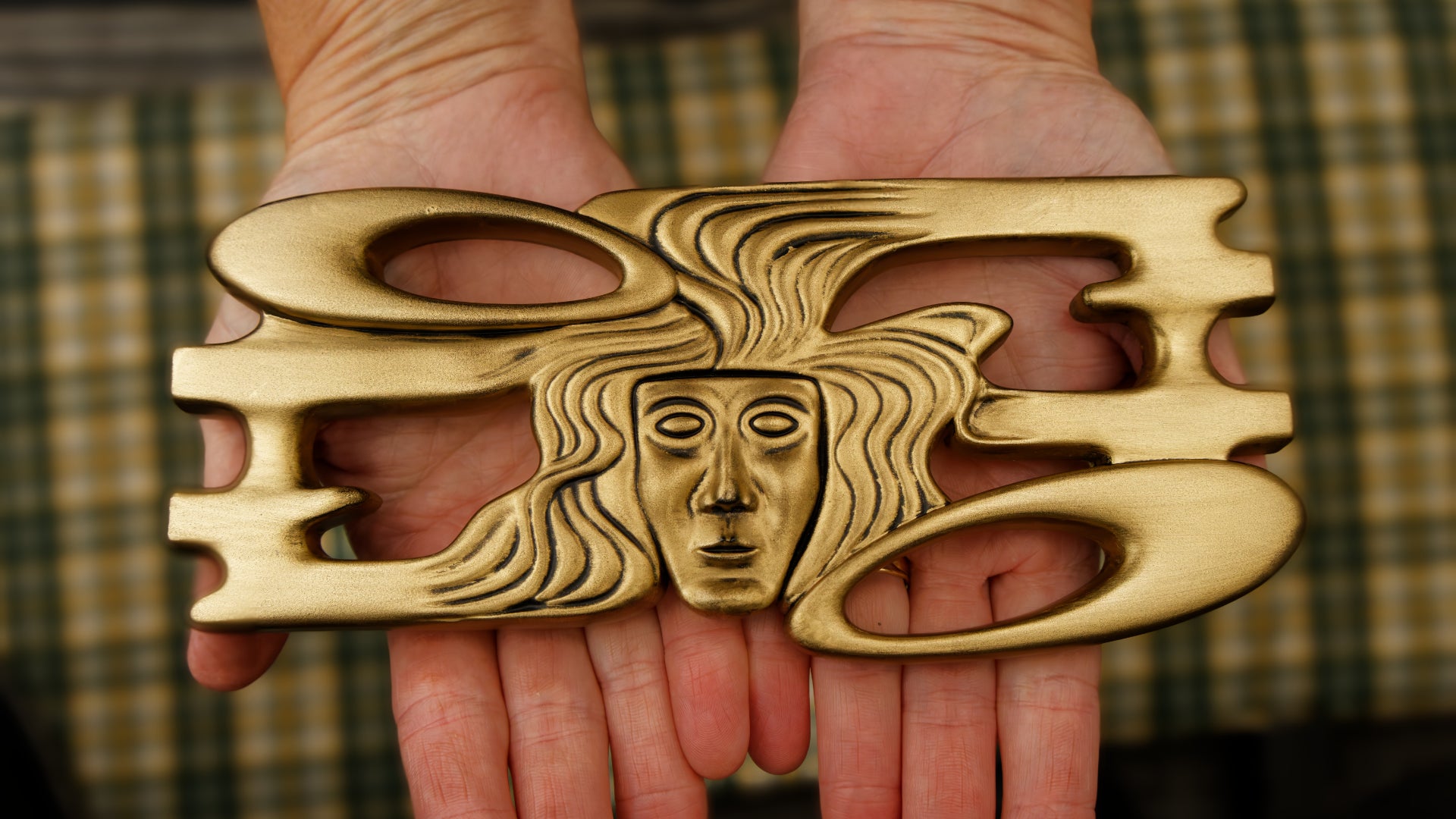 Godspell  Large Wall Hanger (Antique Gold Finish)