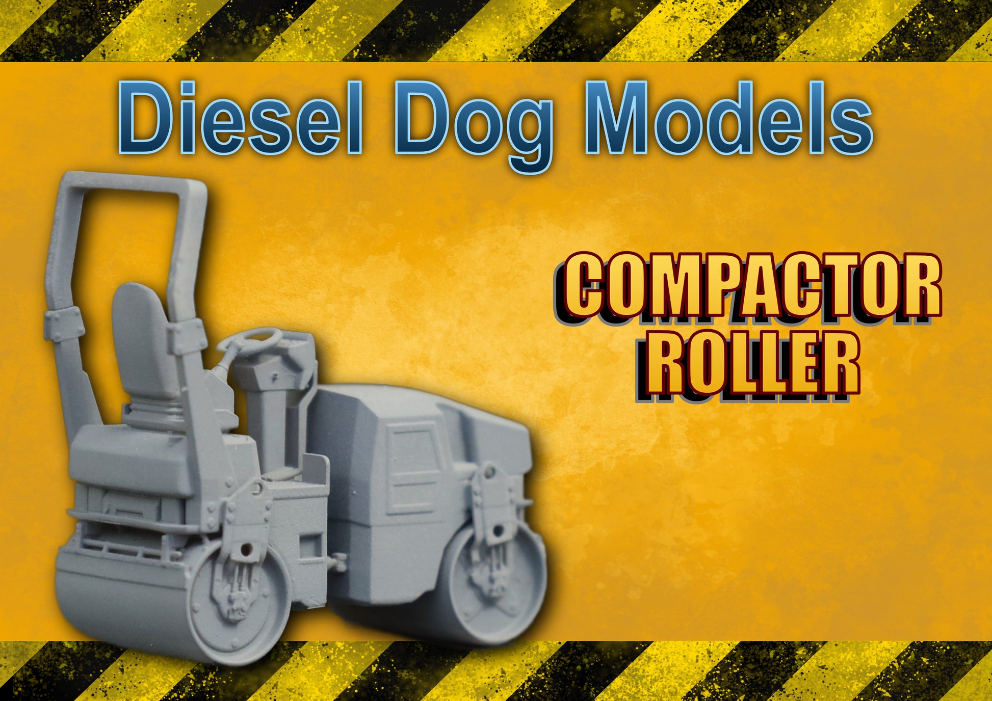 Compactor Road Roller....1/50 - O Gauge Scale