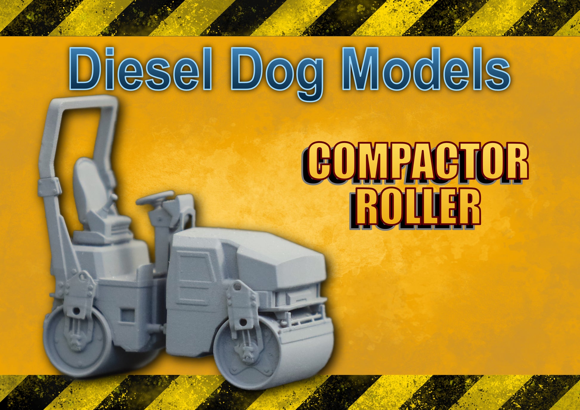Compactor Road Roller....1/50 - O Gauge Scale