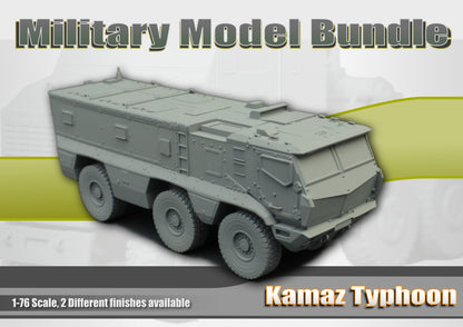Military Armor Bundle, Kamaz Typhoon + Oshkosh M1070 ... 1/76 - OO Gauge Scale