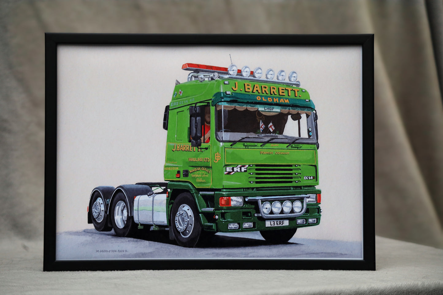 Barrett's ERF EC14- Print From An Original Acrylic Painting By Mark Middleton
